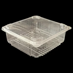 PET-14CLR (PET 2000cc Clear Hinged Container)